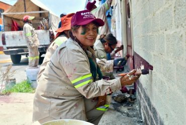 A través de 'Fachada Chula' dan mantenimiento a viviendas de Tláhuac
