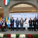 En la instalación de la Comisión de Asuntos Laborales y de Previsión Social del Parlamento Latinoamericano, la presidenta del Senado, Ana Lilia Rivera Rivera, hizo un llamado para construir leyes marco en la región que atiendan el empleo informal que se genera por la migración irregular.  FOTO: Senado