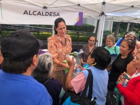 La alcaldesa en Álvaro Obregón Lía Limón refrendó su compromiso de trabajar constante e intensamente en favor de las y los adultos mayores que viven en la demarcación.