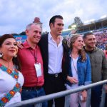 La aspirante a la candidatura de Morena para la Jefatura de Gobierno de la Ciudad de México, Clara Brugada expresó su respaldo a la virtual abanderada presidencial Claudia Sheinbaum, quien prefirió no salir a hablar ante tan poquita gente. FOTO: X / Clara Brugada