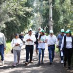 En una postura que pareció dual, entre aspirante a la Jefatura de Gobierno y titular de la PAOT, Mariana Boy se reunió con integrantes de los pueblos originarios de San Juan Ixtayopan, en Tláhuac, a quienes les ofreció: “Cuenten conmigo para tener un ejido más sustentable y productivo”. FOTO: PAOT