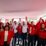 El precandidato de la alianza Va por la Ciudad de México, Santiago Taboada agradeció el respaldo de la dirigencia y la militancia del PRI con quienes se comprometió a ser “un jefe de Gobierno que se la va a rifar”. FOTO: X / PRI