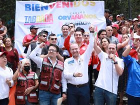 También anunciaron que se adhieren a la campaña de Carlos Orvañanos, candidato a alcalde de Cuajimalpa por la misma coalición, y puntero en las encuestas hacia el 2 de junio. FOTOS: Especial
