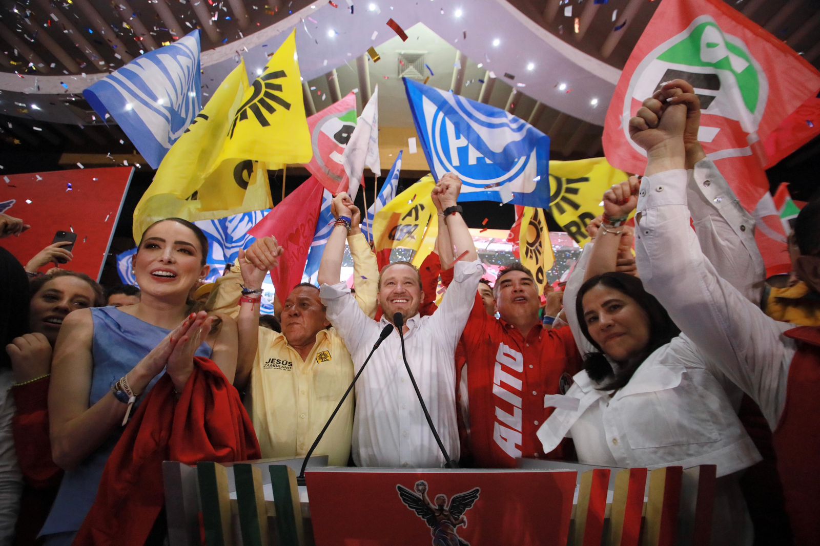 El candidato a la Jefatura de Gobierno, Santiago Taboada dijo que ganó los tres debates chilangos y que veinte días ganará la Ciudad de México. FOTO: Especial