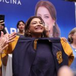 La aspirante a la Jefatura de Gobierno por Morena, PT y PVEM, Clara Brugada, prometió que, de ganar las próximas elecciones del 2 de junio, impulsará la ciencia y la tecnología en la Ciudad de México. FOTO: Especial