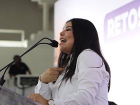 La candidata por la coalición “Sigamos Haciendo Historia” para gobernar la alcaldía de Iztacalco, Lourdes Paz, aseguró que su gobierno se construirá “con mirada de mujer”. FOTO: Especial