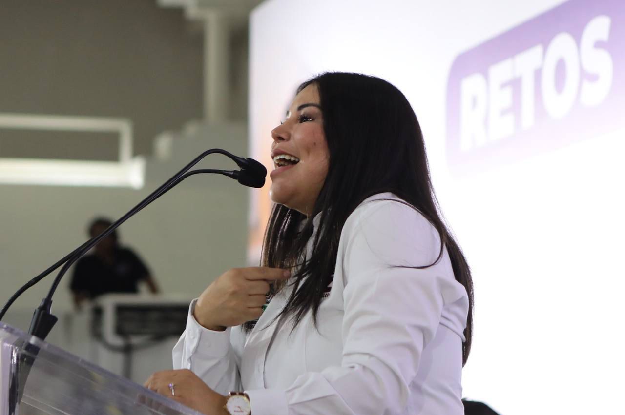 La candidata por la coalición “Sigamos Haciendo Historia” para gobernar la alcaldía de Iztacalco, Lourdes Paz, aseguró que su gobierno se construirá “con mirada de mujer”. FOTO: Especial