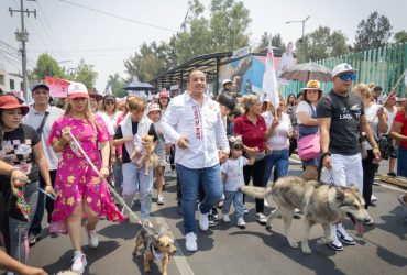 El candidato para gobernador de la alcaldía Gustavo A. Madero por la alianza de los partidos Morena, PT y PVEM, construiría, de ganar las elecciones del 2 de junio, tres clínicas veterinarias de alta calidad, en pro del bienestar de las mascotas en dicha demarcación territorial. FOTO: Especial