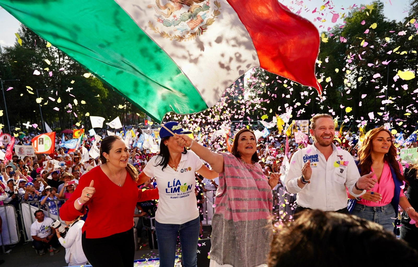 El abanderado de Va X la Ciudad de México a la Jefatura de Gobierno, Santiago Taboada, llamó a todos los capitalinos a que el próximo 2 de junio no se dejen intimidar por el gobierno de Morena y Martí Batres, y que de manera libre voten, porque es la cita más importante para el país en muchas décadas. FOTO: Especial