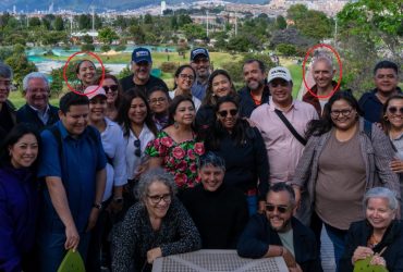 El presidente del Consejo Ciudadano (Morenista) para la Seguridad y la Justicia, Salvador Guerrero Chiprés anda de ‘colado’ en Santa Fe de Bogotá, Colombia, con su jefa de Gobierno electa, Clara Brugada, y los alcaldes de ese partido también. FOTO: X / Clara Brugada