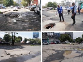 El alcalde de Miguel Hidalgo, Mauricio Tabe lanzó nuevamente un llamado al Gobierno de la Ciudad de México para rehabilitar los daños causados por las obras que realizó SACMEX sobre la lateral de Río San Joaquín y Presa Falcón y que provocan problemas de vialidad y molestias a los vecinos de la zona. FOTOS: Especial