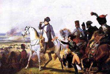 Napoleón en Wagram, pintado por Horace Vernet (Galería de las Batallas, Versalles).