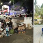 Los habitantes de la unidad Villa Panamericana, al sur de la CDMX,  padecen la desorganización y los problemas derivados de un tianguis que se instala no sólo un día,  sino cuatro días continuos, lo que convierte a la zona en un caos de basura, inseguridad y bloqueo al libre tránsito. FOTOS: Especial