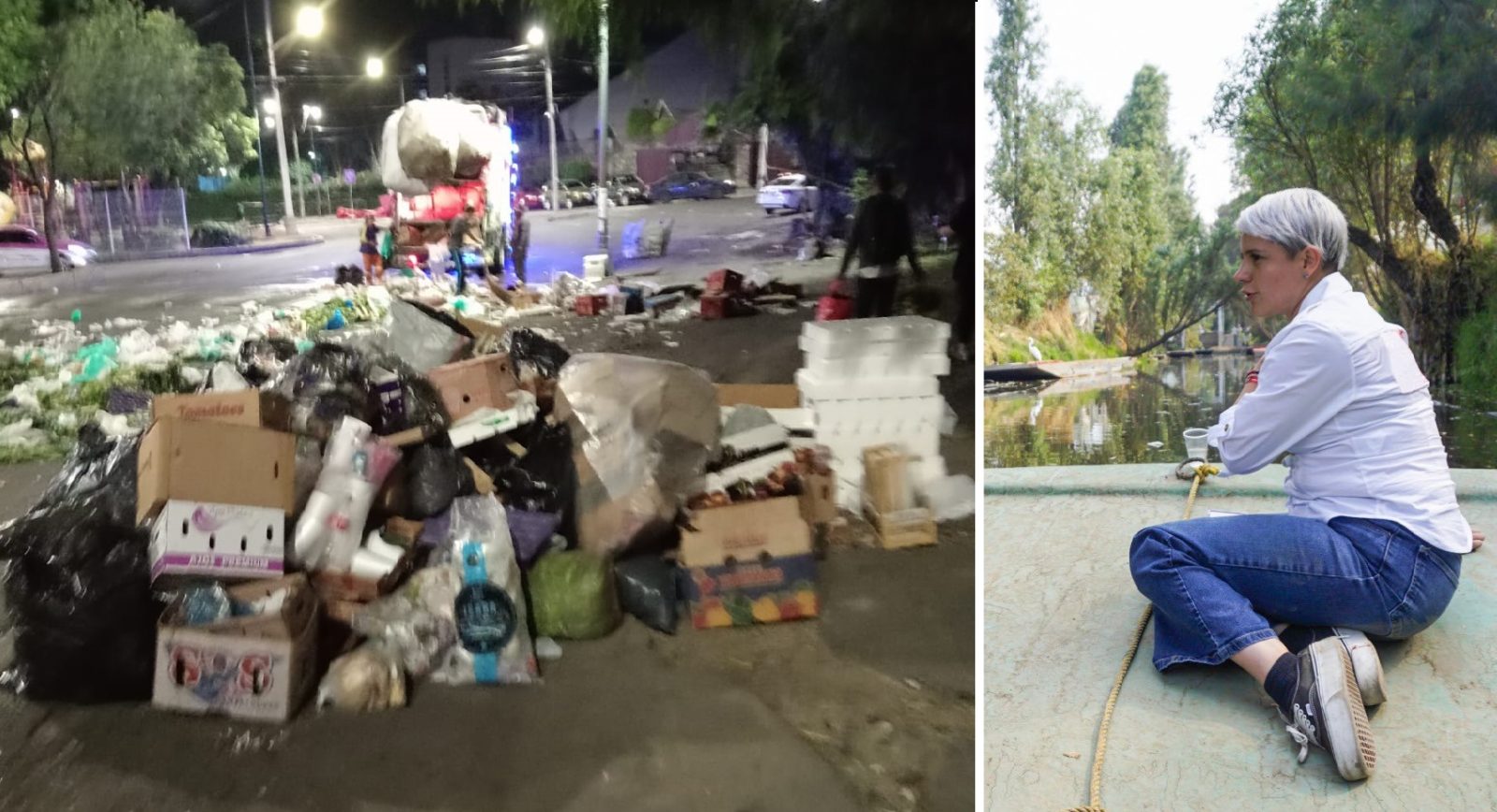 Los habitantes de la unidad Villa Panamericana, al sur de la CDMX,  padecen la desorganización y los problemas derivados de un tianguis que se instala no sólo un día,  sino cuatro días continuos, lo que convierte a la zona en un caos de basura, inseguridad y bloqueo al libre tránsito. FOTOS: Especial