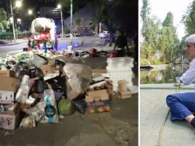 Los habitantes de la unidad Villa Panamericana, al sur de la CDMX,  padecen la desorganización y los problemas derivados de un tianguis que se instala no sólo un día,  sino cuatro días continuos, lo que convierte a la zona en un caos de basura, inseguridad y bloqueo al libre tránsito. FOTOS: Especial