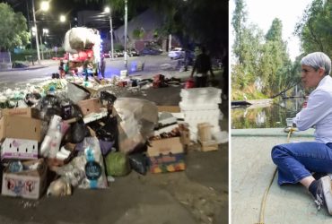 Los habitantes de la unidad Villa Panamericana, al sur de la CDMX,  padecen la desorganización y los problemas derivados de un tianguis que se instala no sólo un día,  sino cuatro días continuos, lo que convierte a la zona en un caos de basura, inseguridad y bloqueo al libre tránsito. FOTOS: Especial