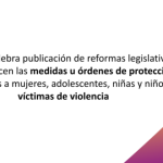 El DOF publicó diversas modificaciones a la Ley General de Acceso de las Mujeres a una Vida Libre de Violencia, así como a la Ley General del Sistema Nacional de Seguridad Pública y el Código Nacional de Procedimientos Penales, en materia de medidas y órdenes de protección