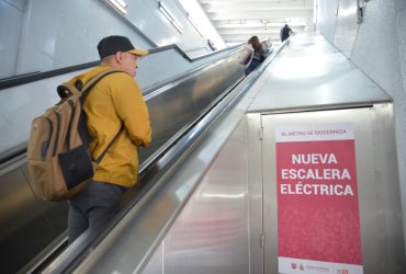 18 escaleras eléctricas modernizadas ya están en operación. Benefician a 150 mil usuarios de las estaciones Centro Médico, línea 3; Polanco, Mixcoac, Barranca del Muerto de la línea 7 y estación Puebla, de la línea 9.