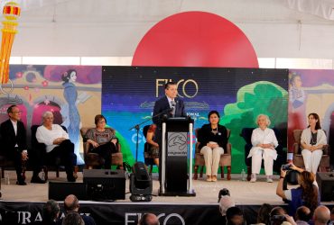  Giovani Gutiérrez Inaugura la 4ta Feria Internacional del Libro en Coyoacán. FOTO: Especial