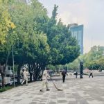 El Gobierno de la Alcaldía Cuauhtémoc, encabezado por la alcaldesa Alessandra Rojo de la Vega, reafirma su compromiso con la recuperación del espacio público y la defensa del patrimonio cultural con acciones en el Monumento a la Madre. FOTOS: Especial