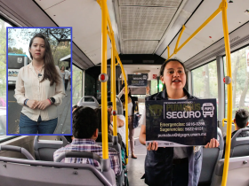 Astrid Espinosa Perera, secretaria de Formación y Capacitación del PAN CDMX, denunció que los pinchazos ya son un “cáncer” para el sistema de transporte público y el que hayan llegado hasta Ciudad Universitaria es más preocupante. FOTO: Especial