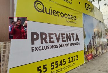 Después de todo el discurso contra las construcciones irregulares, años de jactarse que han combatido al “cártel inmobiliario” de Benito Juárez, no se entiende por qué las autoridades del Gobierno de la Ciudad de México y de la Alcaldía Azcapotzalco se queden cruzadas de brazos cuando a todas luces la desarrolladora “Quiero Casa” engaña a la gente. FOTOS: Vecinos Azcapotzalco