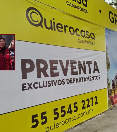Después de todo el discurso contra las construcciones irregulares, años de jactarse que han combatido al “cártel inmobiliario” de Benito Juárez, no se entiende por qué las autoridades del Gobierno de la Ciudad de México y de la Alcaldía Azcapotzalco se queden cruzadas de brazos cuando a todas luces la desarrolladora “Quiero Casa” engaña a la gente. FOTOS: Vecinos Azcapotzalco