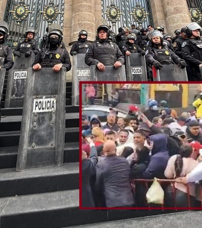 Furioso porque Morena decidió llamar a que volviera Gerardo González García, diputado propietario, su suplente Víctor Hugo Lobo Rodríguez secuestró este miércoles el Congreso de la Ciudad de México. FOTO: Especial