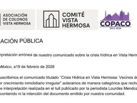 En una aclaración pública, los vecinos, junto con el Copaco de la colonia, “rechazamos de manera categórica el contenido e interpretación realizado en el tuit publicado por la periodista Lourdes Mendoza ya que no refleja ni el contenido, ni la intención del documento emitido por nuestra comunidad”. FOTO: Especial