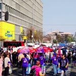 Tal parece que a la diputada cuatroteísta Diana Sánchez Barrios le aplica el refrán: “Estás viendo la tempestad y no te hincas”. Apoyó una marcha con bloqueo de Insurgentes y calzada México-Tenochtitlan, en día de contingencia ambiental. FOTO: Especial