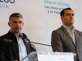 En la disputa por la candidatura del PAN a la codiciada Alcaldía Miguel Hidalgo ya hay una definición importante: la diputada Laura Álvarez no va, y está pendiente que la dirigencia panista decida si van con candidata o candidato. FOTO: Especial - Mauricio Tabe con César Garrido.