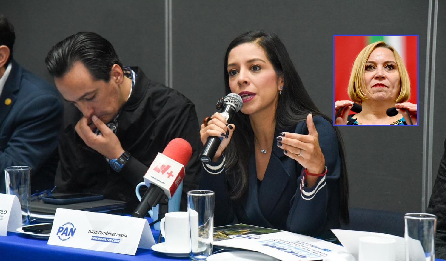 Algo seguro que anda mal en el PAN de la Ciudad de México, porque el partido hizo una conferencia de prensa para posicionarse sobre el Plan General de Desarrollo (PGD) 2025-2045 y no convocaron a su diputada experta en el tema, Olivia Garza. FOTOS: Especial