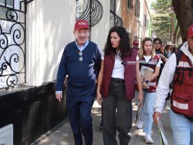 Luisa María Alcalde, presidenta nacional de Morena, y Héctor Díaz Polanco, de la CDMX, están en sus últimos días en sus cargos, pues para las necesidades del partido frente a lo que se avecina para 2027, deben ser relevados, ella a más tardar en mayo. FOTO: Especial
