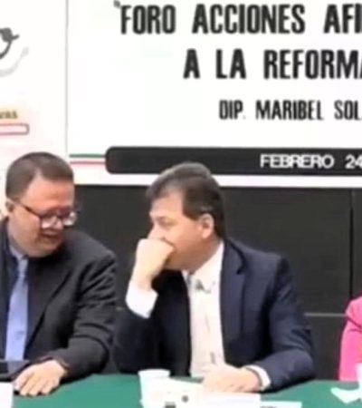 Hace unos días, el diputado federal de Morena, Víctor Hugo Lobo Román y el magistrado de la Sala Superior del TEPJF, Felipe de la Mata se quitaron las máscaras y aparecieron juntos en público. FOTO: Especial