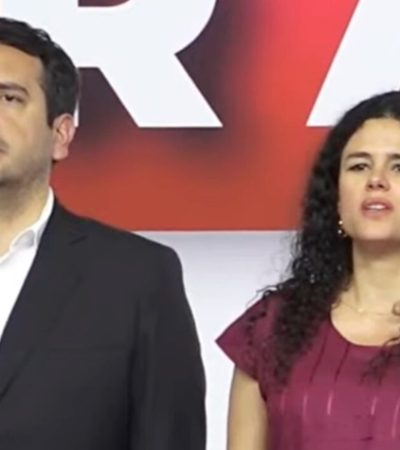 Tanto Luisa María Alcalde como Andy López Beltrán vieron truncadas sus esperanzas de convertirse en candidatos de su partido a la CDMX en 2030. Luisa también tendrá que buscar una diputación federal en 2027. A los dos les va a servir el fuero. FOTO:  Especial