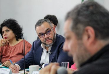 El alcalde de La Magdalena Contreras, Fernando Mercado Guaida, compareció este viernes ante el Congreso de la Ciudad de México, donde presentó los avances, acciones estratégicas y resultados obtenidos por su administración en materia de seguridad, prevención de riesgos, infraestructura hidráulica, atención ciudadana y fortalecimiento comunitario. FOTO: Especial