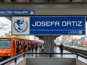 Bien podría concretarse la idea de que le cambien de nombre a la estación Villa de Cortés. Aquí les damos una propuesta de nuevo nombre: estación “Josefa Ortiz”, que le da identidad local, pues a 100 metros se ubica la colonia que lleva ese nombre. FOTO: Render IA Gemini