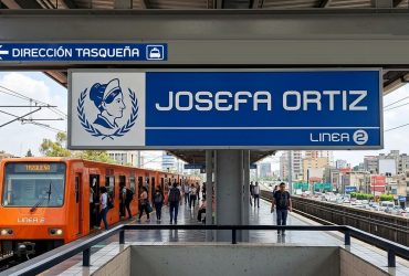Bien podría concretarse la idea de que le cambien de nombre a la estación Villa de Cortés. Aquí les damos una propuesta de nuevo nombre: estación “Josefa Ortiz”, que le da identidad local, pues a 100 metros se ubica la colonia que lleva ese nombre. FOTO: Render IA Gemini