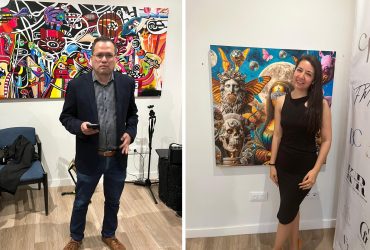 Este jueves, en Madrid, España, se presentó la iniciativa Punto Focal, un espacio abierto al arte liderado por los mexicanos Itzel Martínez y Juan Arias, quienes han desarrollado un proyecto colaborativo para apoyar a artistas mexicanos que buscan sitios para exponer sus obras. FOTO: Especial