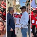Diputado Gualito en marcha por los derechos laborales