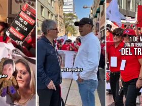 Diputado Gualito en marcha por los derechos laborales