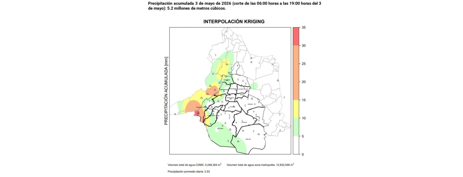 Con corte a las 19:00 horas, las brigadas de la SEGIAGUA ha concluido el 50% de los encharcamientos registrados en las alcaldías Cuauhtémoc y Gustavo A. Madero. FOTO: Especial