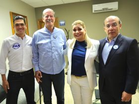 El dirigente nacional del PAN aseguró que el respaldo a Maru Campos trasciende al partido y advirtió que Acción Nacional no permitirá actos de autoritarismo contra la mandataria estatal. FOTOS: Especial