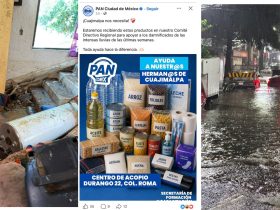 Aunque los diputados del PAN siguen apáticos en apoyar a la gente afectada por las lluvias torrenciales en Cuajimalpa, al menos la dirigencia del PAN ya reaccionó este martes, nueve días después, y se acordó de sus “hermanos” de aquella demarcación (así los llamó). FOTO: Especial