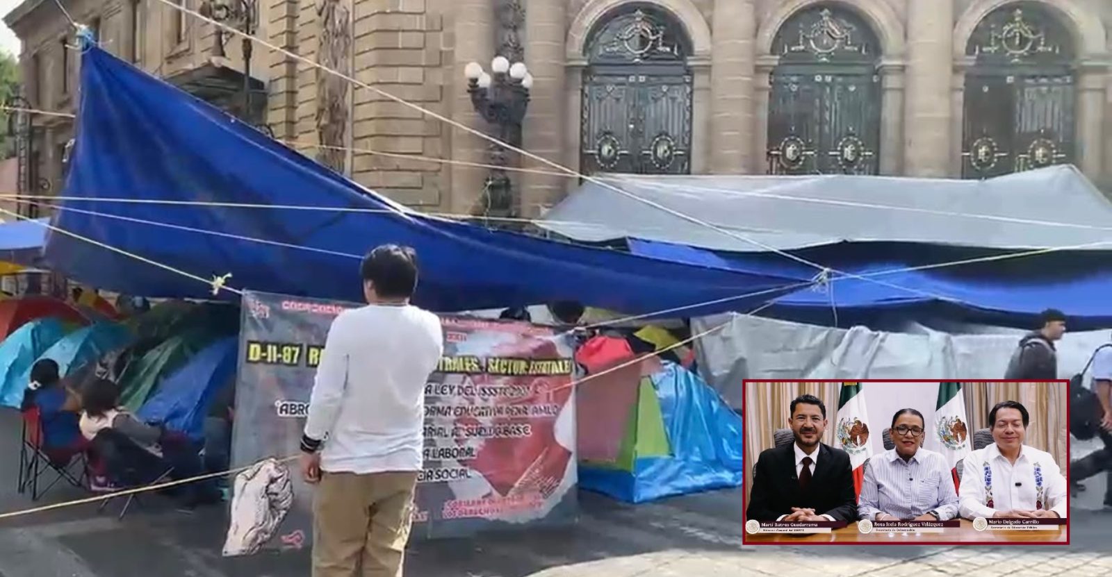 La incapacidad política del Gobierno federal para sentar a negociar y aplacar a la CNTE causa también fuertes estragos al Congreso de la Ciudad de México y todo el entorno en el que laboran miles de personas y hay cientos de comercios, además de que es sitio de tránsito de neurálgico del Centro Histórico. FOTOS: Magacín CDMX