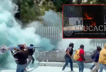 La violencia, el caos y enorme daño que han provocado los “maestros” de la CNTE en la Ciudad de México, en estricto sentido, son responsabilidad plena de la presidenta Claudia Sheinbaum, porque ella prometió cosas que sabía jamás podría cumplir, y porque ha girado instrucciones precisas de tolerarles todas las ilegalidades, en manifestaciones con tintes de levantamiento. FOTOS: RRSS / Cuartoscuro