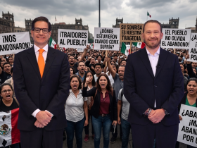 Hace un año planteé que por haber abandonado a sus electores, Taboada y Chertorivski deberían ofrecer disculpas, o ya al menos una explicación. Pero también expuse como escenario más probable que no lo harían y ahora reitero la prospectiva de que jamás lo harán. Esa pesada losa habrán de cargarla para siempre. Lo veremos. FOTOS: Especial / IMAGEN: El fondo ha sido modificado con IA de Gemini